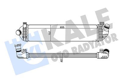 KALE-OTO-RADYATÖR 345145 Інтеркулер  для VOLVO S40 (Вольво С40)