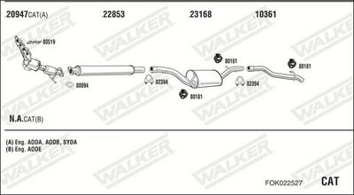 ABGASANLAGE WALKER FOK022527