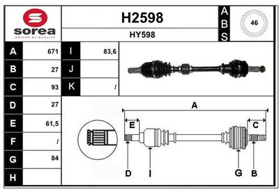 PLANETARA SNRA H2598