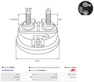 CAPAC RELEU DEMAROR AS-PL SP0021 1