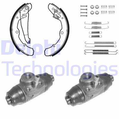 Комплект тормозных колодок DELPHI 1073 для VW CADDY