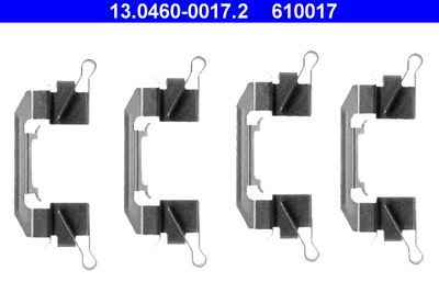 Комплектующие, колодки дискового тормоза ATE 13.0460-0017.2 для NISSAN PATHFINDER