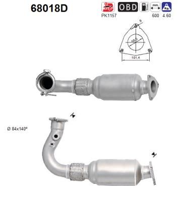 Катализатор AS 68018D для LAND ROVER FREELANDER