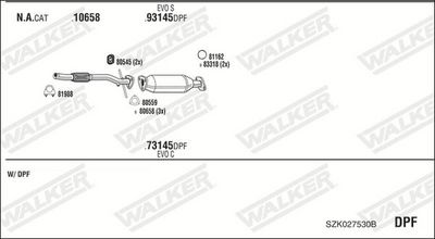 Изпускателна система WALKER SZK027530B