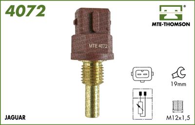 MTE-THOMSON 4072 Датчик, температура охлаждающей жидкости 