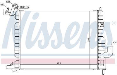 RADIATOR RACIRE MOTOR NISSENS 63082 4