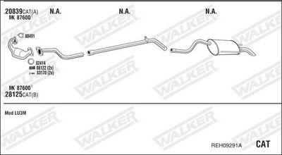 Изпускателна система WALKER REH09291A