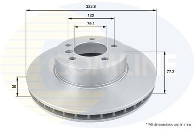 спирачен диск COMLINE ADC1738V