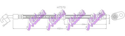 KAWE H7570 Тормозной шланг  для SUBARU TRIBECA (Субару Трибека)