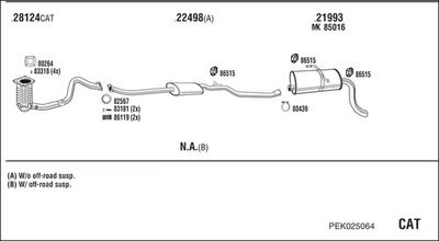 SISTEM DE ESAPAMENT WALKER PEK025064