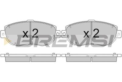 BREMSI BP2754 Тормозные колодки и сигнализаторы  для LEXUS LS (_F1_) 400 (UCF10)