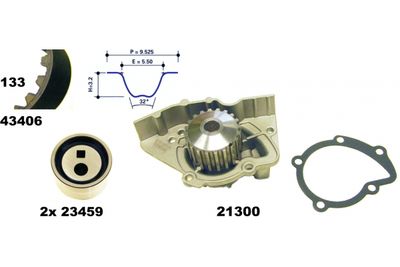 SET POMPA APA + CUREA DINTATA