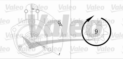 Стартер VALEO 455911 для FORD MAVERICK