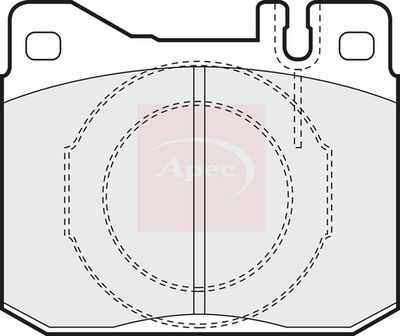 APEC Brake Pad Set, disc brake PAD340