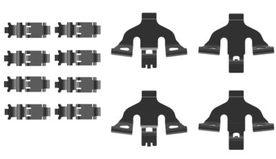 TEXTAR 82555900 Скобы тормозных колодок  для AUDI Q7 (Ауди Q7)