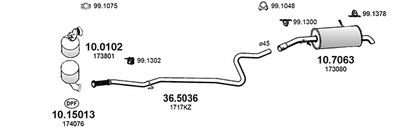 SISTEM DE ESAPAMENT ASSO ART4998