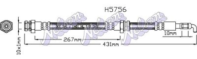 Тормозной шланг KAWE H5756 для MAZDA BT-50