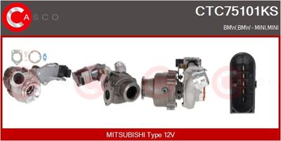 COMPRESOR SISTEM DE SUPRAALIMENTARE CASCO CTC75101KS