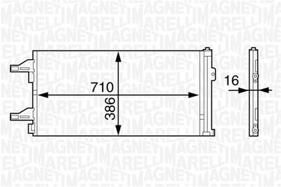 MAGNETI MARELLI Kondensator, Klimaanlage