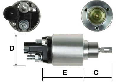 Elektromagnetický spínač, startér GM E9065