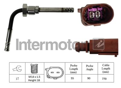 Sensor, exhaust gas temperature Intermotor 27245