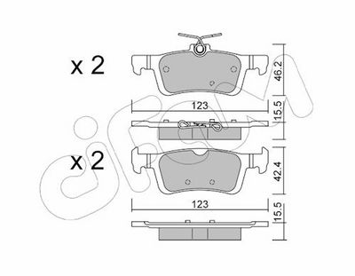 Bremsbelagsatz, Scheibenbremse