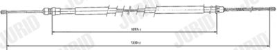 Тросик, cтояночный тормоз JURID 431122J для RENAULT 5