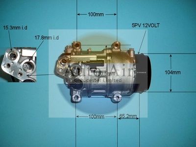 Compressor, air conditioning Auto Air Gloucester 14-9728