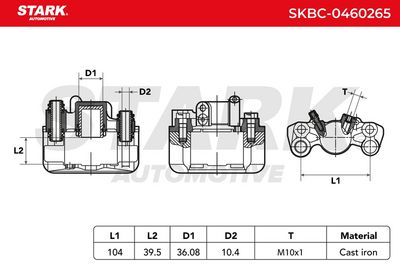 спирачен апарат STARK SKBC-0460265