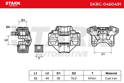 спирачен апарат STARK SKBC-0460491