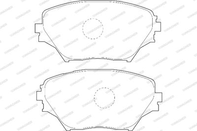 Комплект тормозных колодок, дисковый тормоз WAGNER WBP23585A для ACURA RL