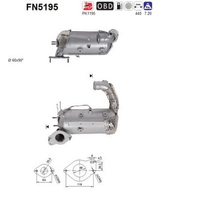 FILTRU FUNINGINE/PARTICULE SIST.DE ESAPAMENT