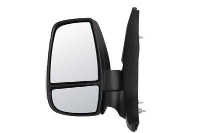 Zijspiegel Links (elektrisch, in reliëf, met verwarming, assistent rijstrookverandering, kort, elektrisch opklapbaar, met indicator, wy5w gloeilamp) past: FORD TRANSIT / TOURNEO CUSTOM 08.13-