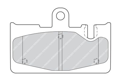 Комплект тормозных колодок, дисковый тормоз FERODO FDB1689 для TOYOTA CELSIOR