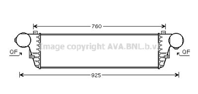 Интеркулер AVA QUALITY COOLING MS4380 для MERCEDES-BENZ CLC-CLASS