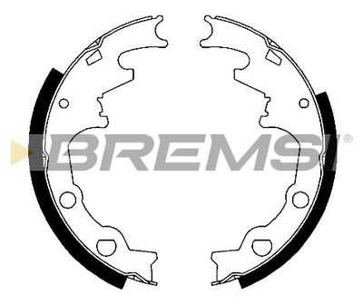 Комплект тормозных колодок BREMSI GF4569 для FORD USA RANGER