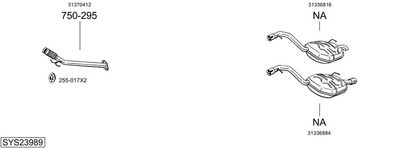 ABGASANLAGE BOSAL SYS23989