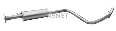Средний глушитель выхлопных газов ASMET 24.029 для DAEWOO NUBIRA