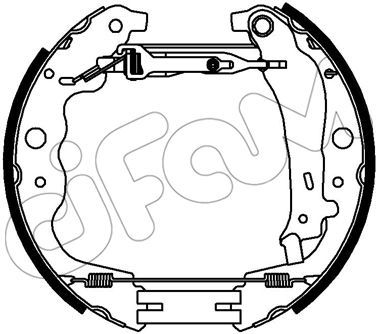 CIFAM 151-357 Ремкомплект барабанных колодок  для DACIA  (Дача Логан)
