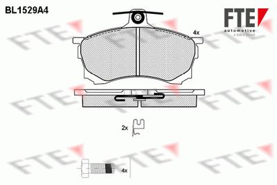 Комплект тормозных колодок, дисковый тормоз FTE BL1529A4 для MITSUBISHI CARISMA