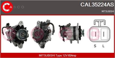 CASCO CAL35224AS Генератор для MITSUBISHI SPACE WAGON (N3_W, N4_W)