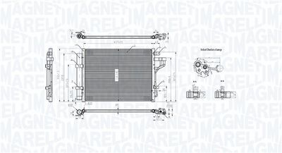 MAGNETI MARELLI Kondensator, Klimaanlage
