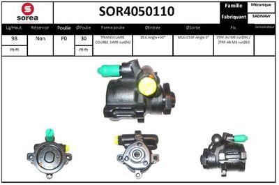 EAI SOR4050110 Насос гидроусилителя руля  для SEAT INCA (Сеат Инка)