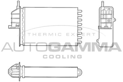 Теплообменник, отопление салона AUTOGAMMA 103189 для FIAT SEICENTO