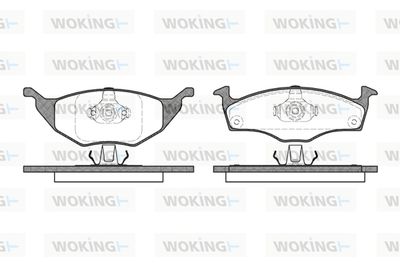 Комплект тормозных колодок, дисковый тормоз WOKING P6183.20 для VW LUPO