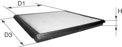 FILTRU AER HABITACLU DAVID VASCO X161 1