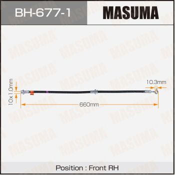MASUMA BH-677-1 Тормозной шланг  для NISSAN JUKE (F15) 1.6 DIG-T