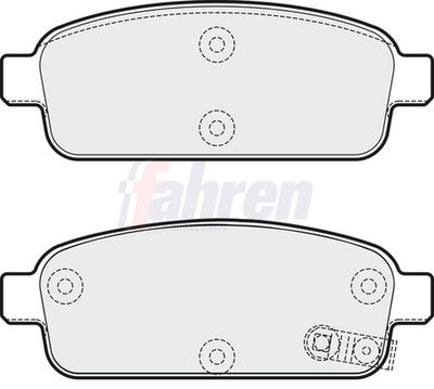 Fahren Brake Pad Set, disc brake FBP3269