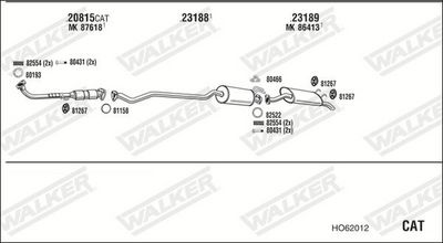 SISTEM DE ESAPAMENT WALKER HO62012
