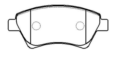 HSB GOLD HP9594 Тормозные колодки и сигнализаторы для RENAULT KANGOO Express (FC0/1_) 1.6 16V bivalent